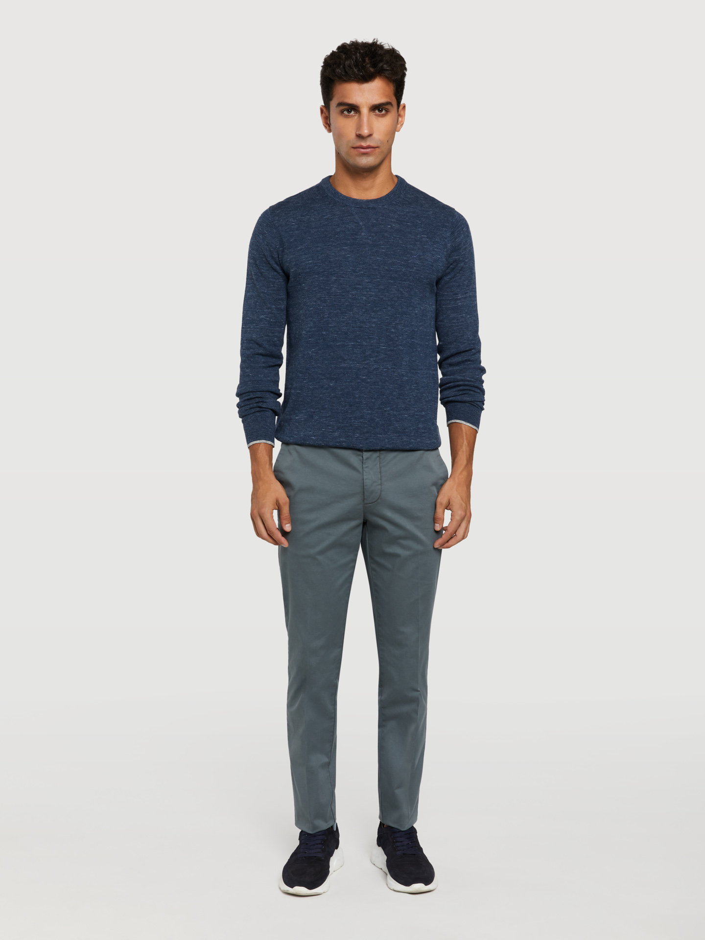 Chino Trousers Grey Casual Man