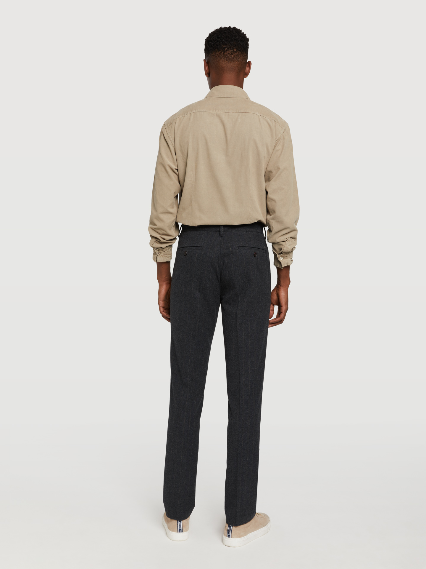 Chino Trousers Dark Grey Casual Man