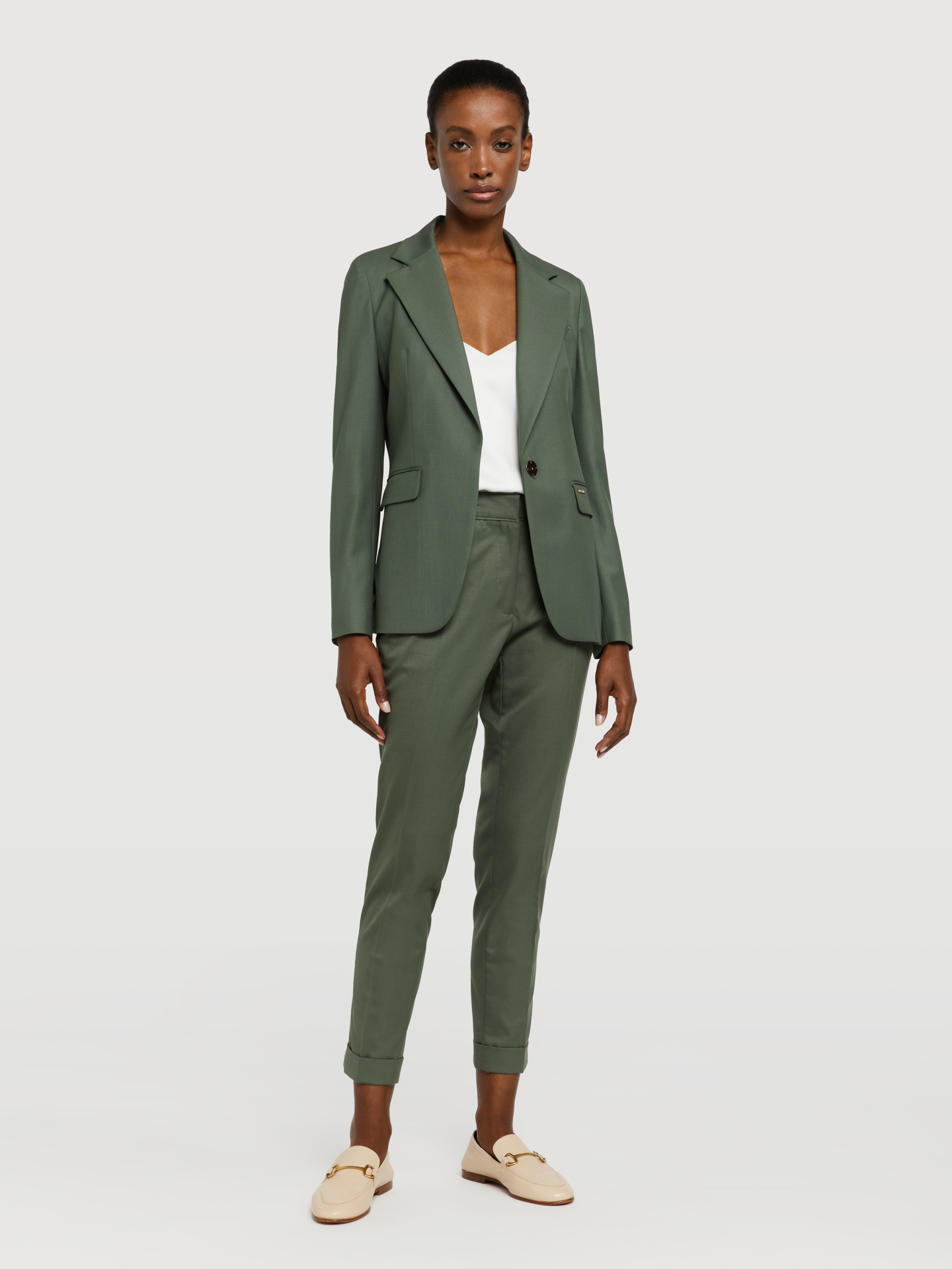 Suit Dark Green Classic Woman