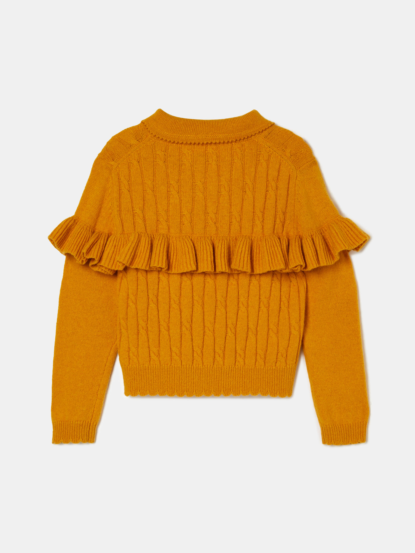 Sweater Yellow Casual Girl