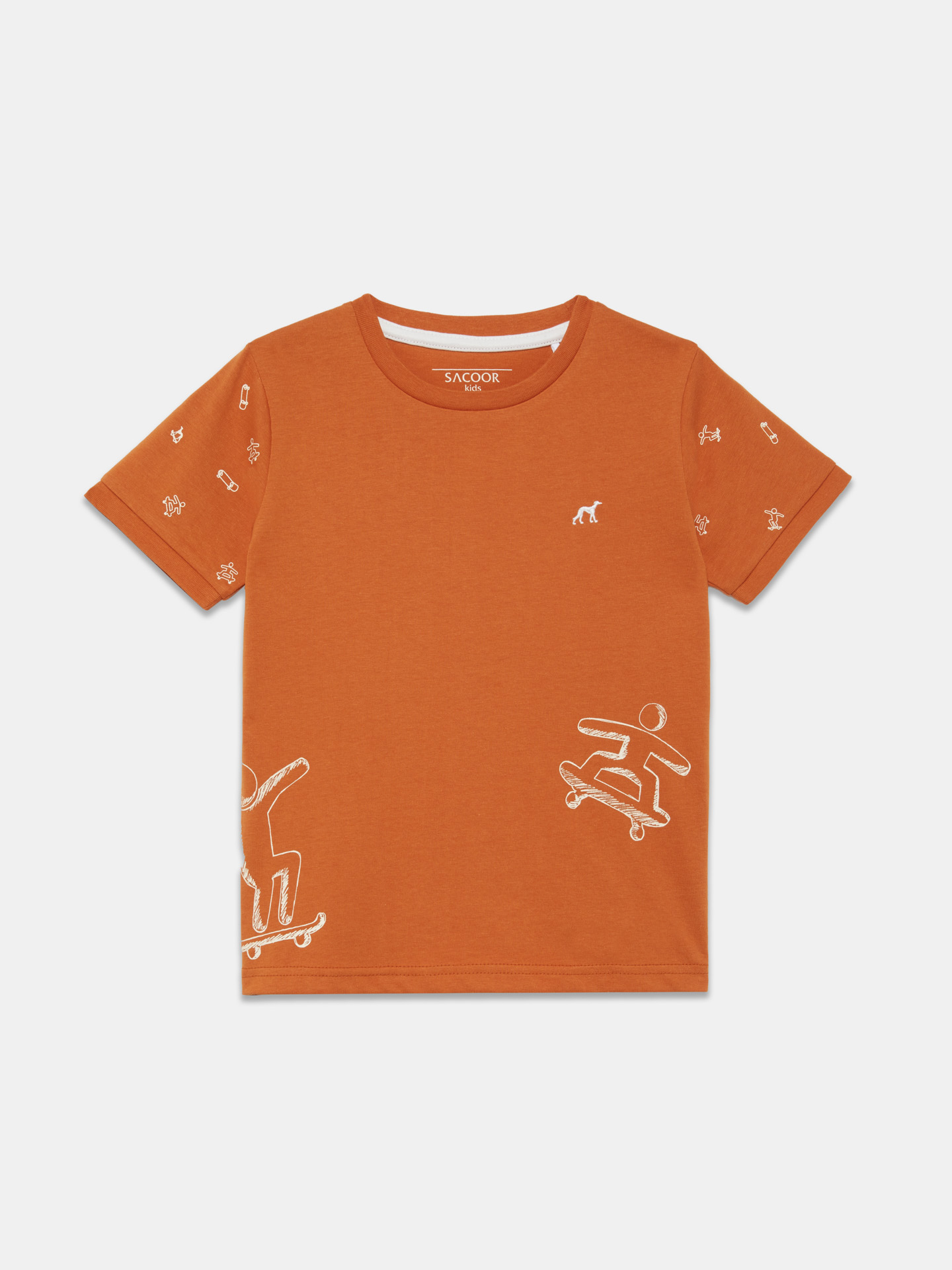 T-Shirt Orange Casual Boy