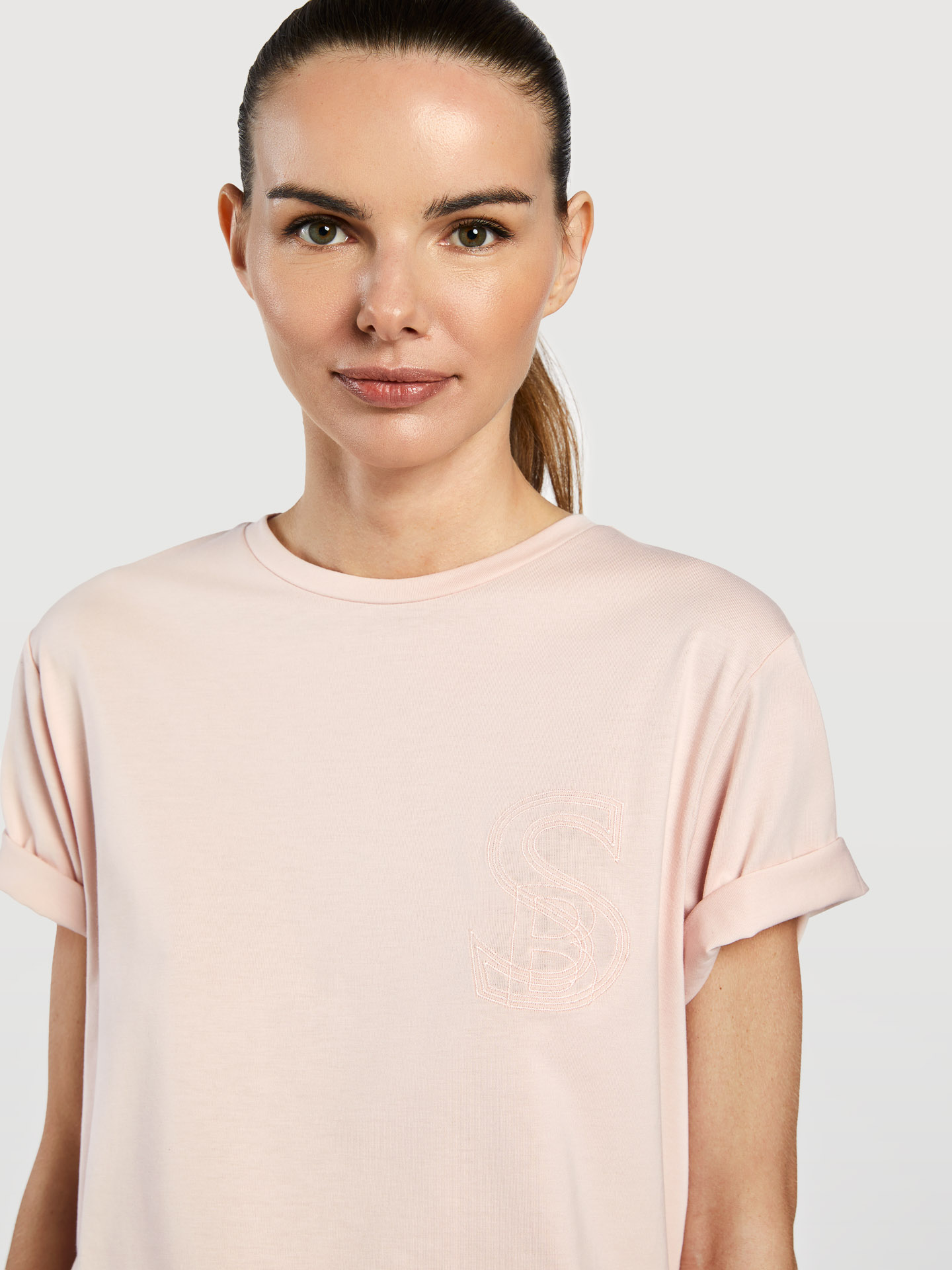 T-Shirt Light Pink Sport Woman