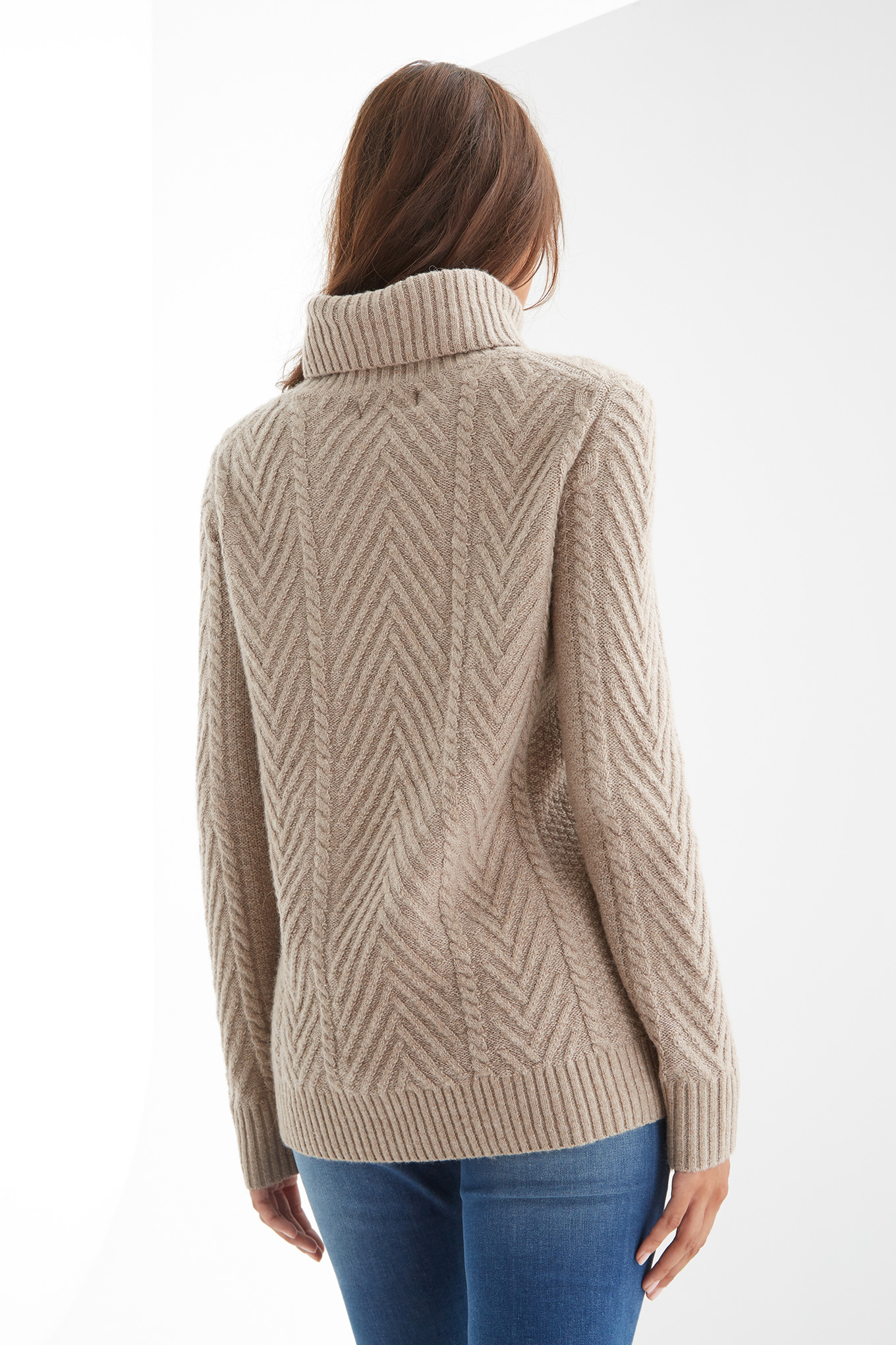 Sweater Light Beige Casual Woman