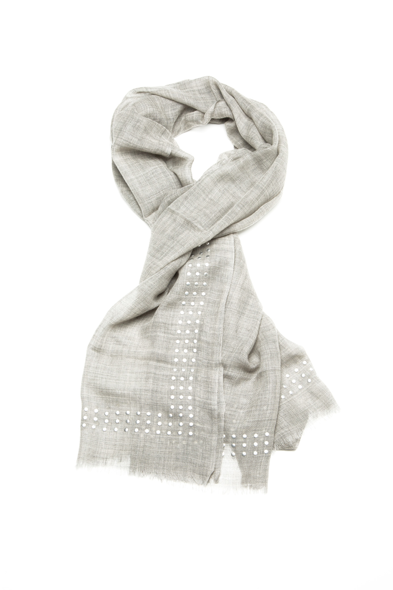 Scarf Mix Grey Casual Woman