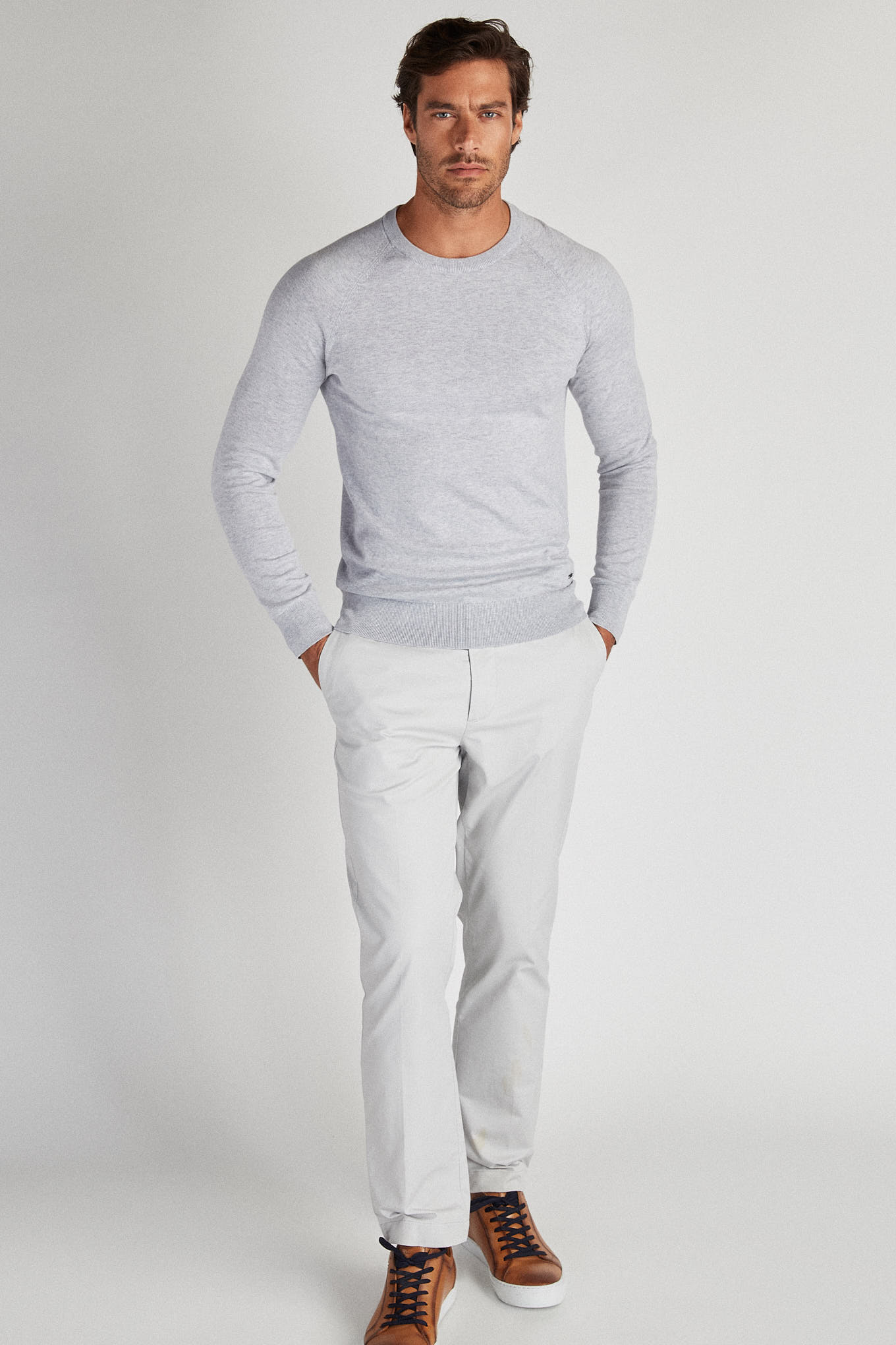Sweater Medium Grey Casual Man