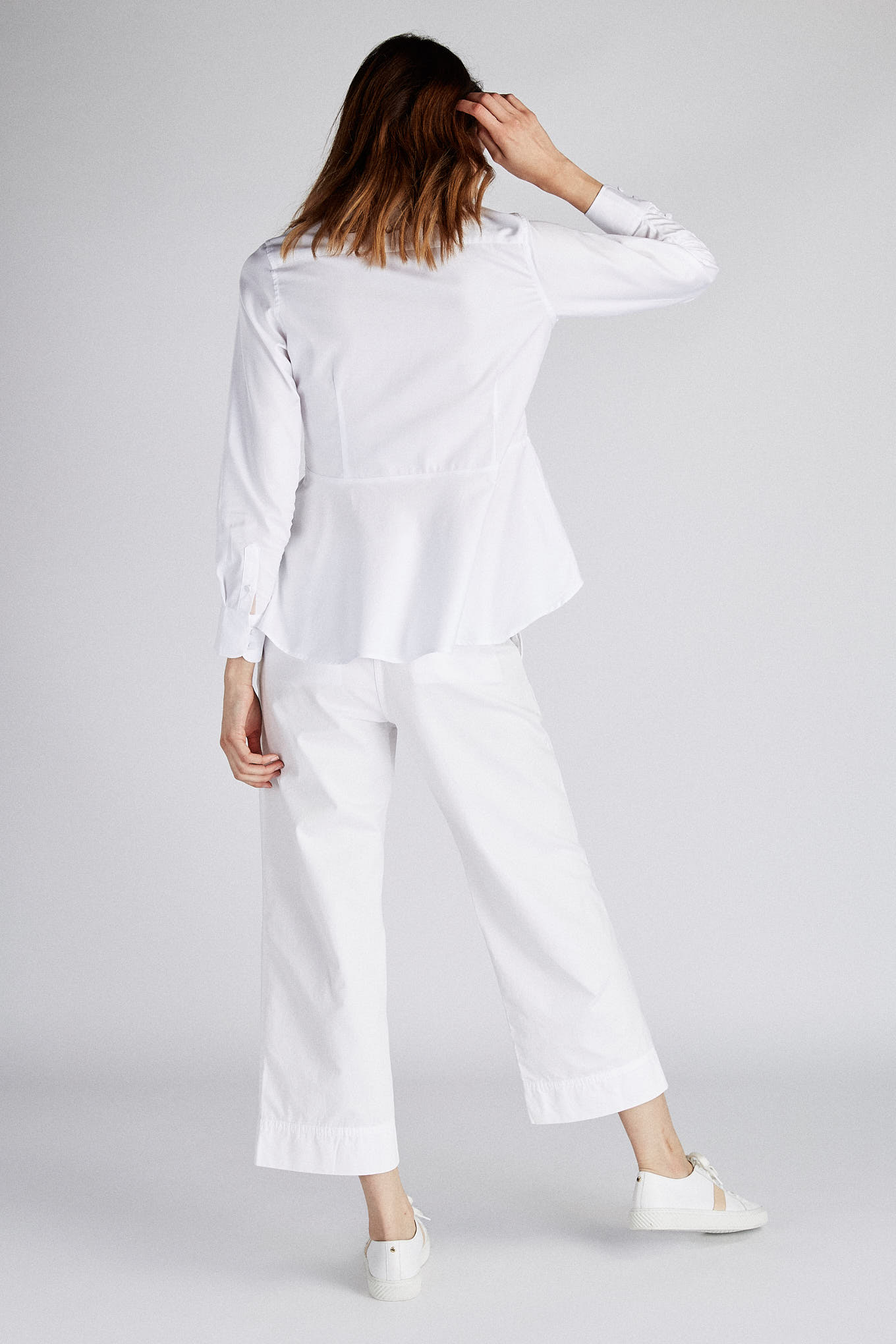 Chino Trousers White Casual Woman