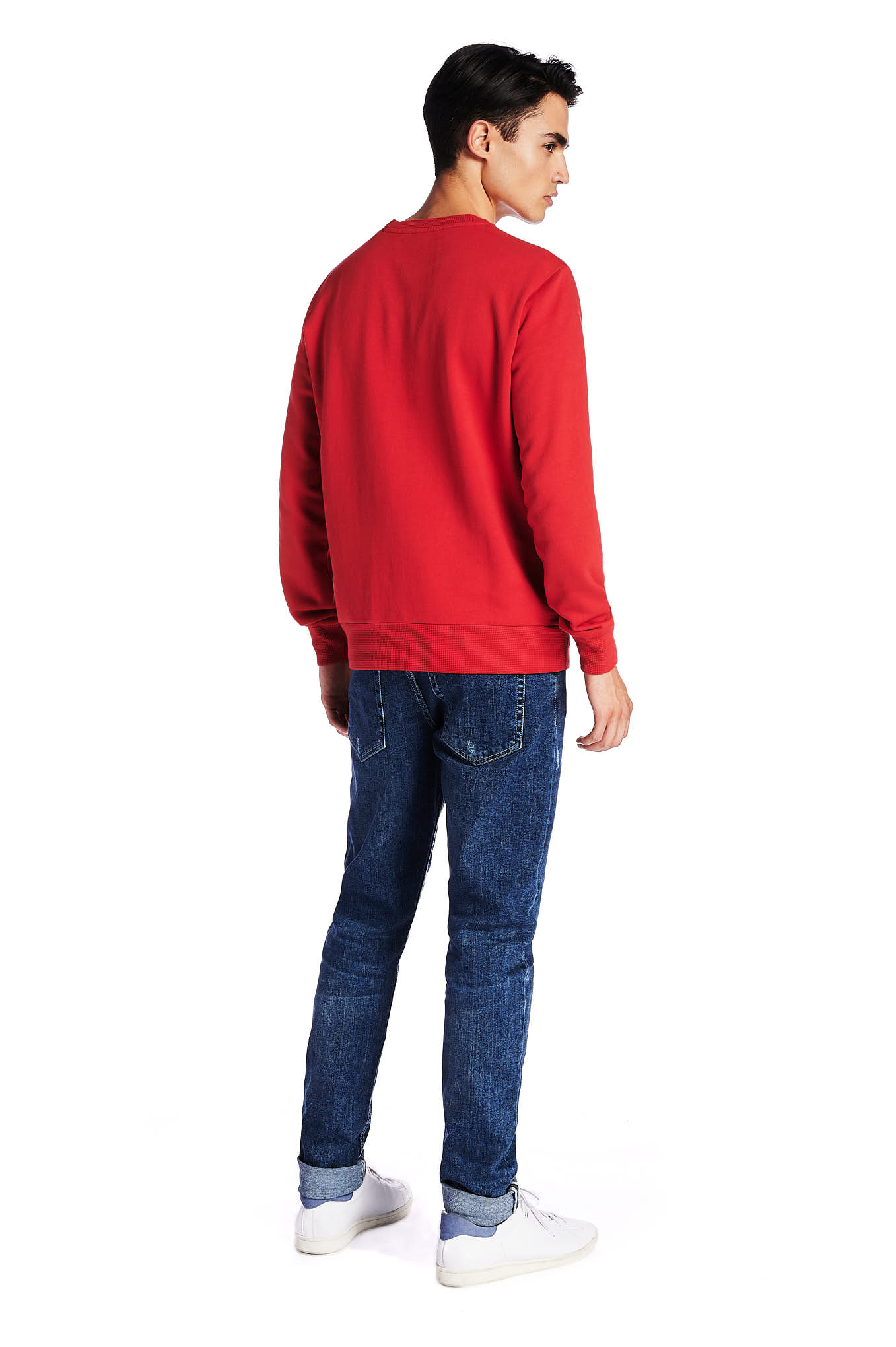 Sweatshirt Red Sport Man