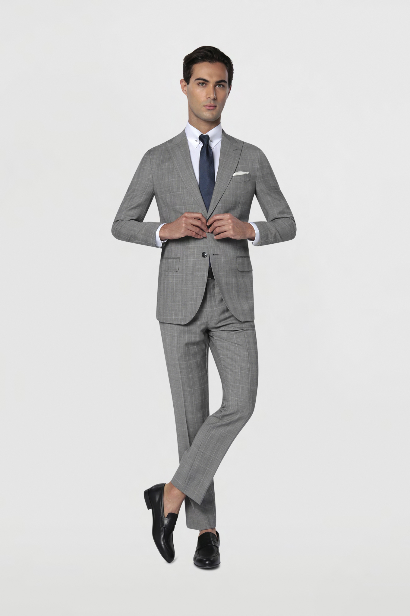 Suit Light Grey Classic Man