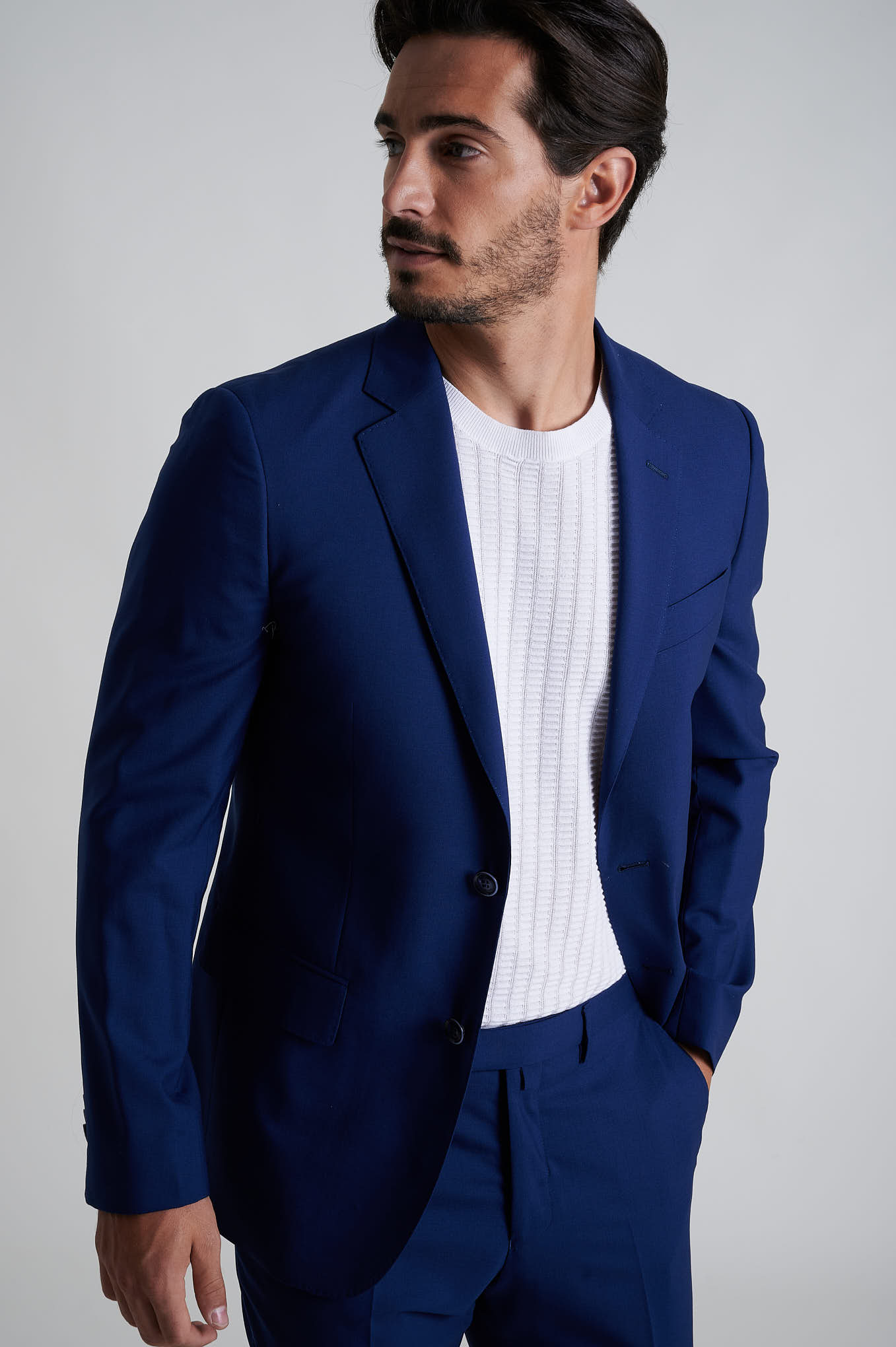 Suit Blue Formal Man