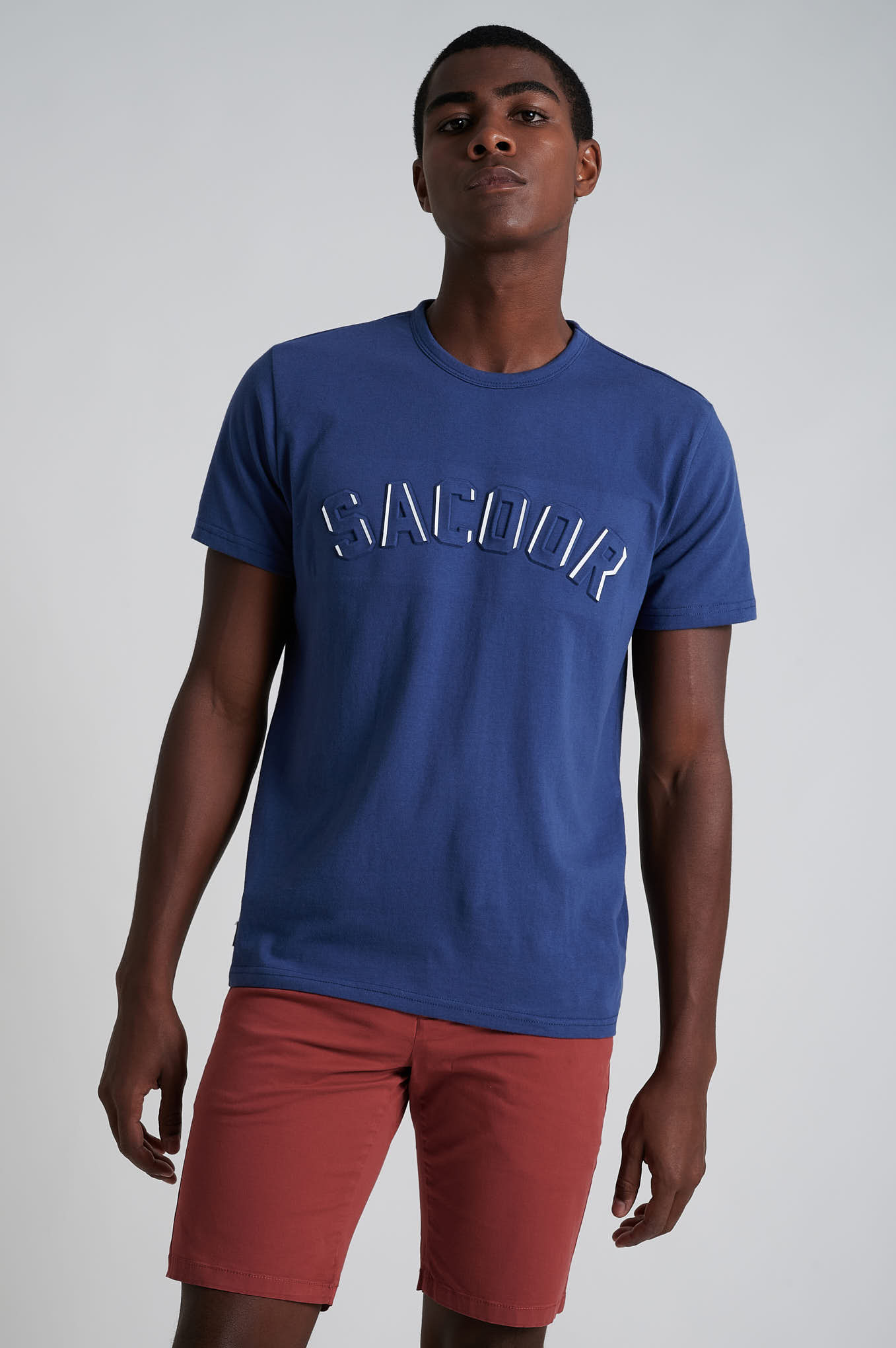 T-Shirt Azul Médio Sport Homem