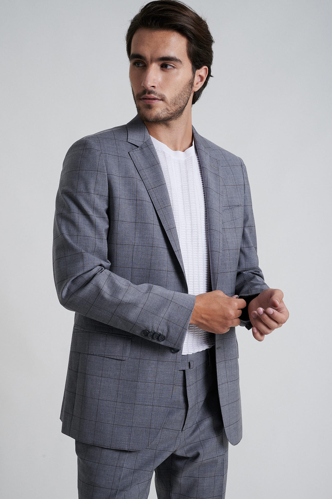 Suit Grey Formal Man