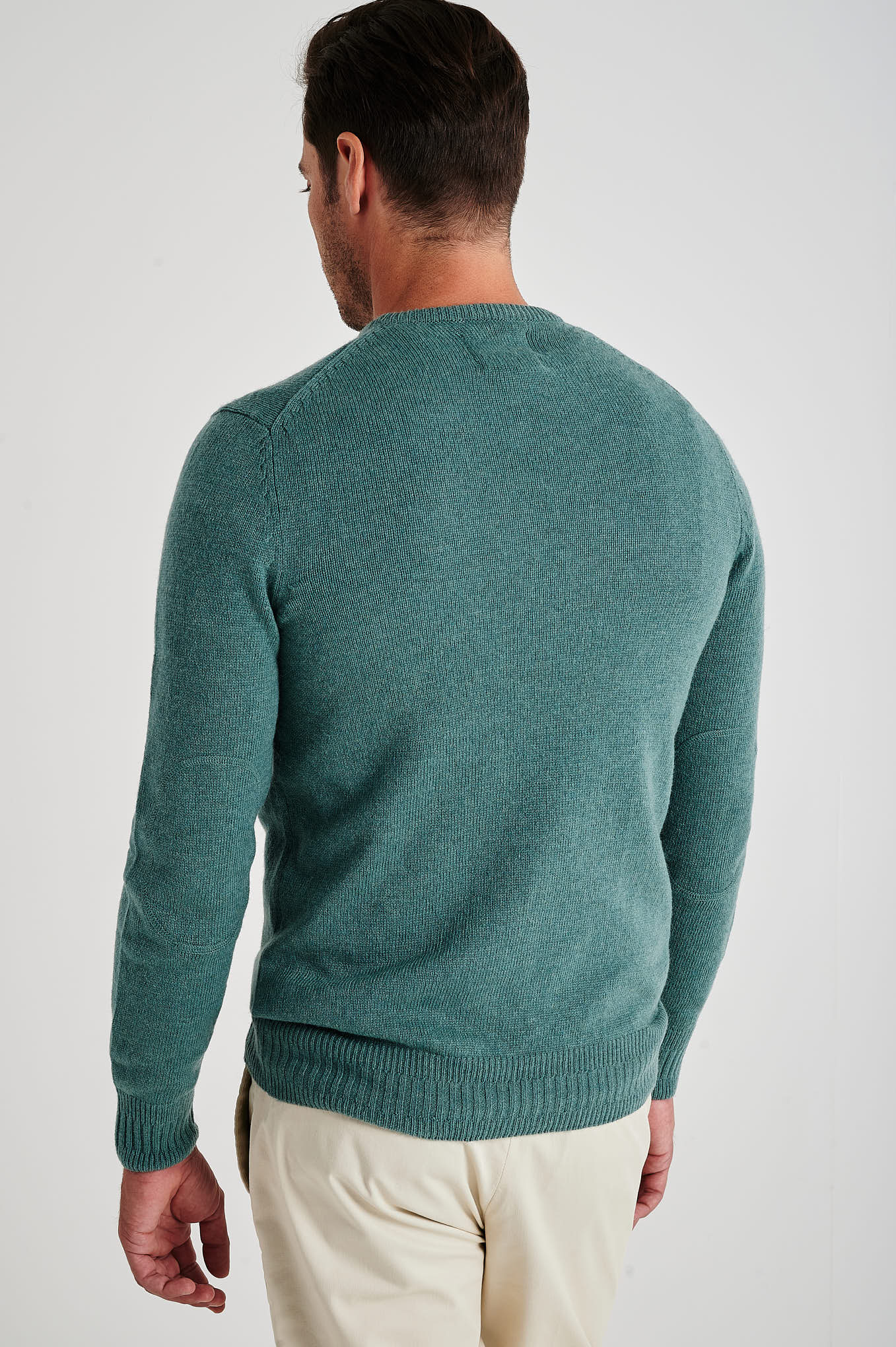 Sweater Teal Casual Man