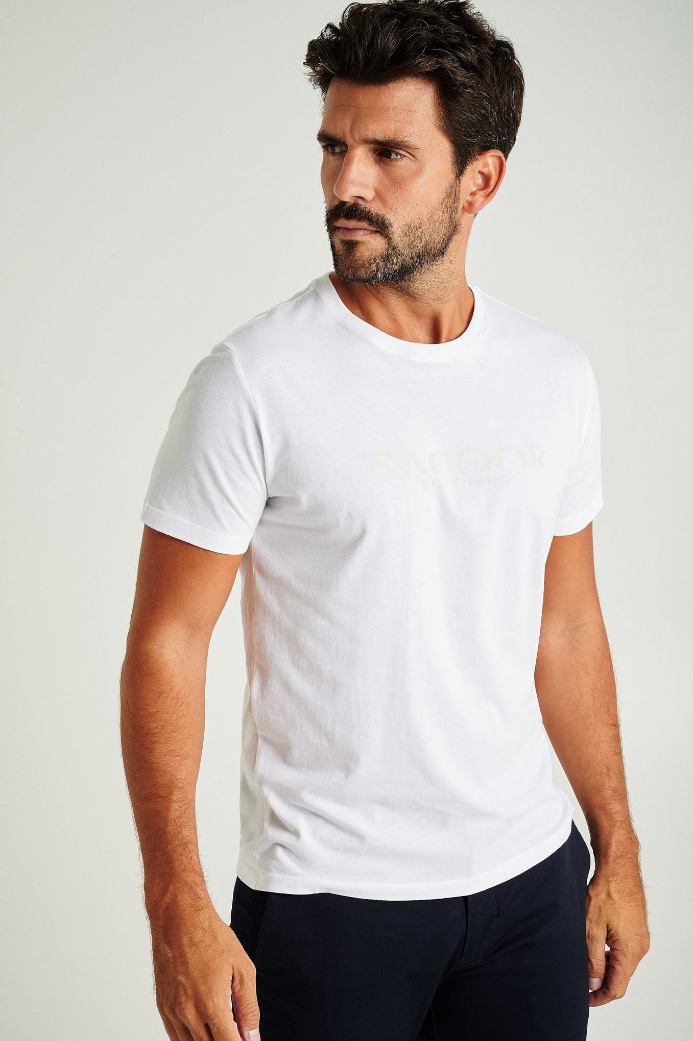 T-Shirt Branco Relax Homem