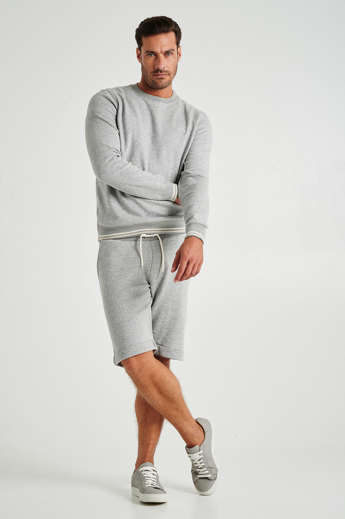Sweatshirt Mix Grey Relax Man