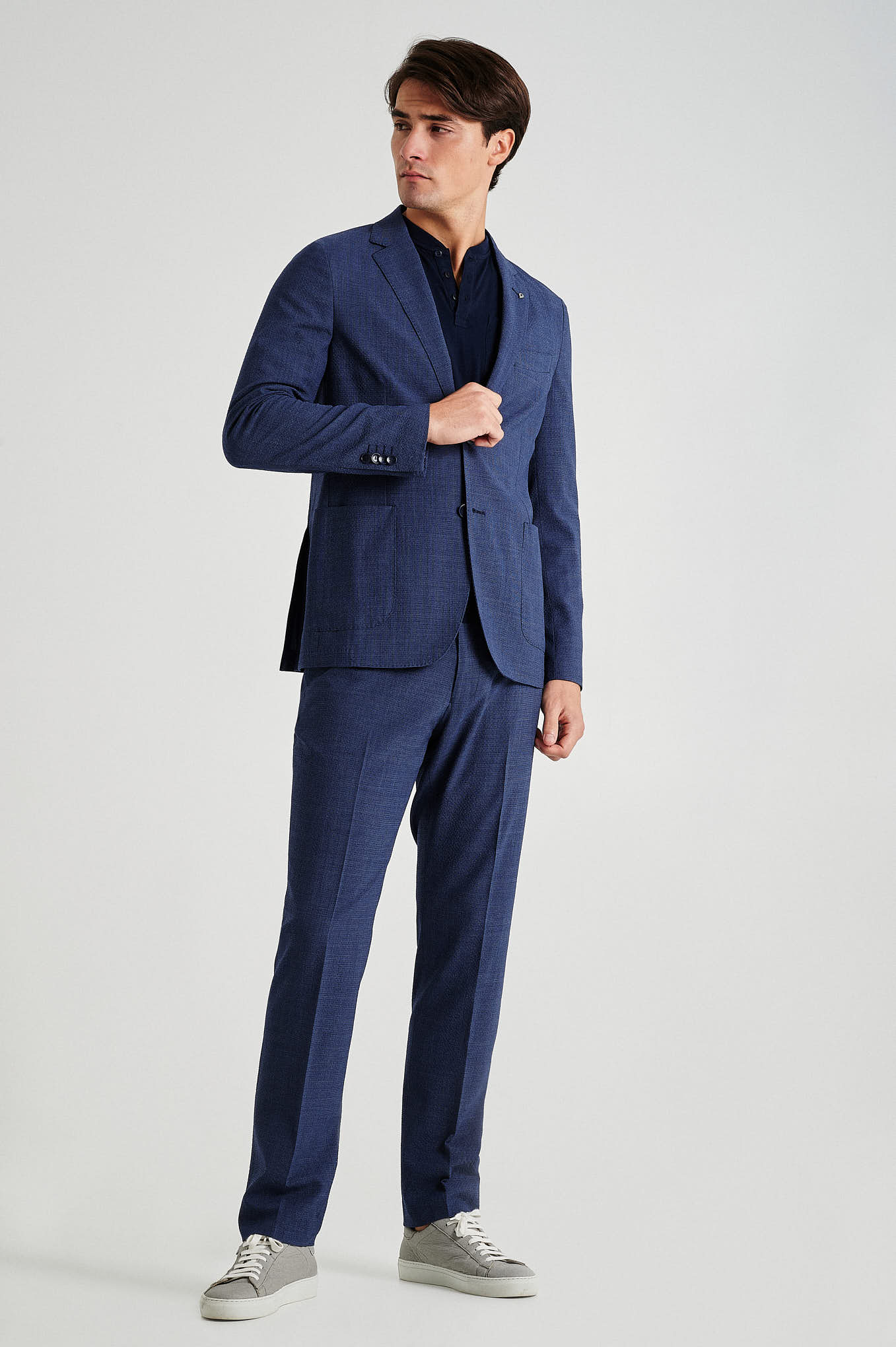 Suit Blue Formal Man