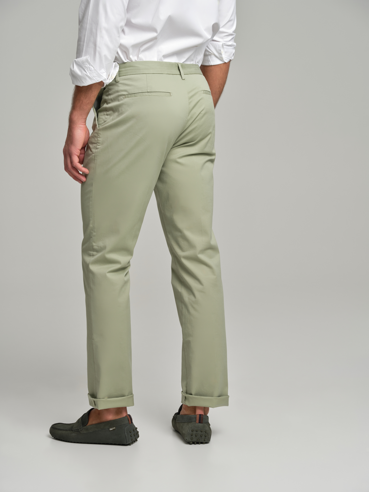 Chino Trousers Light Green Sport Man