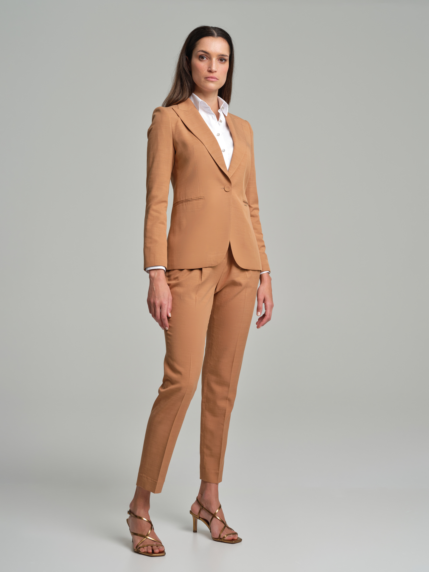 Suit Blazer Orange Classic Woman
