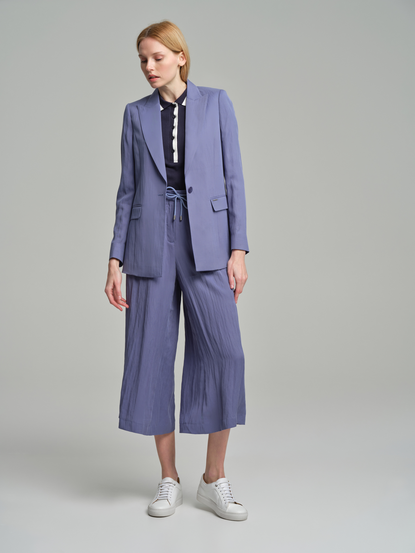 Suit Blazer Blue Classic Woman