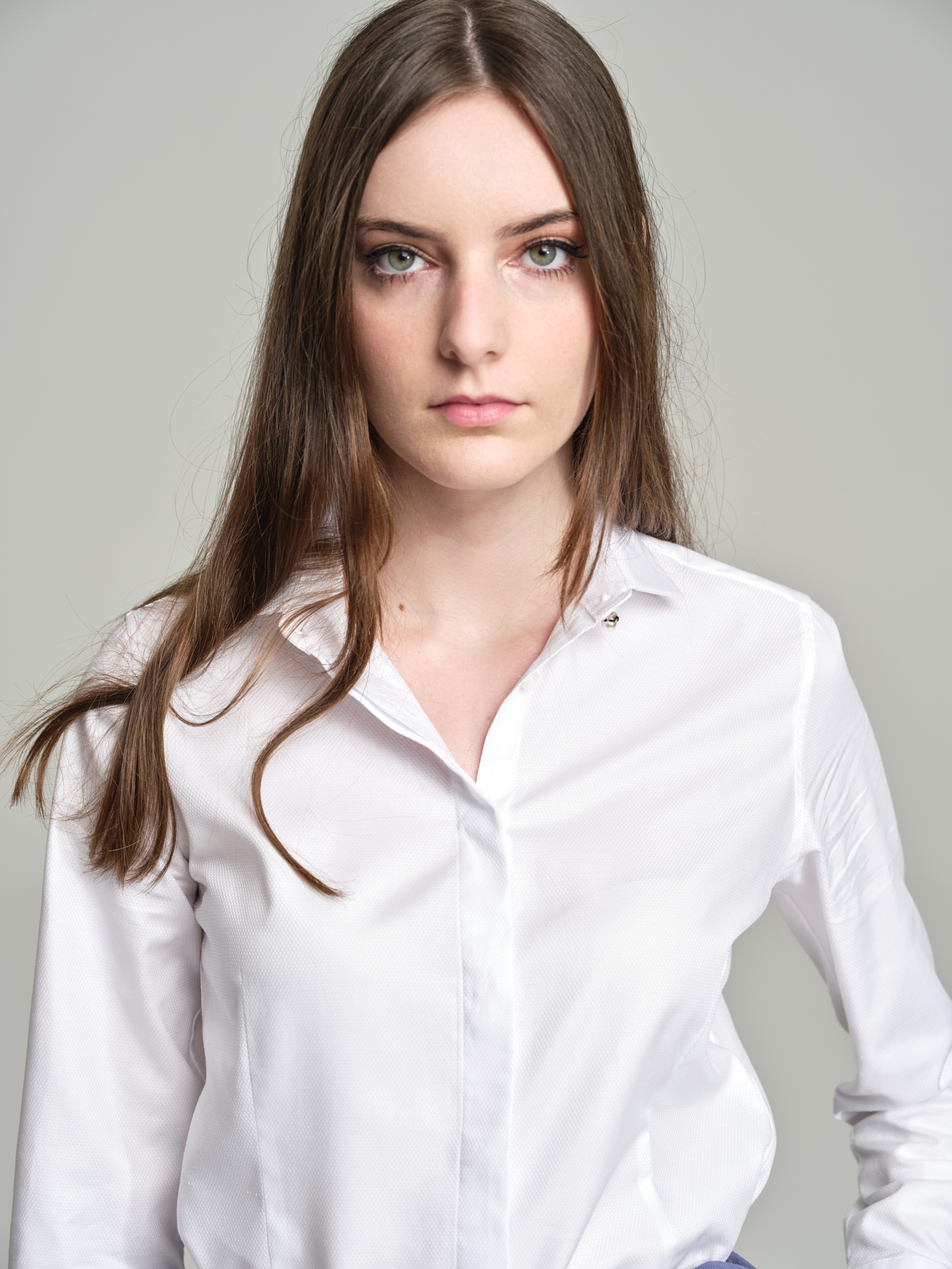 Camisa Clásica Branco Classic Mulher
