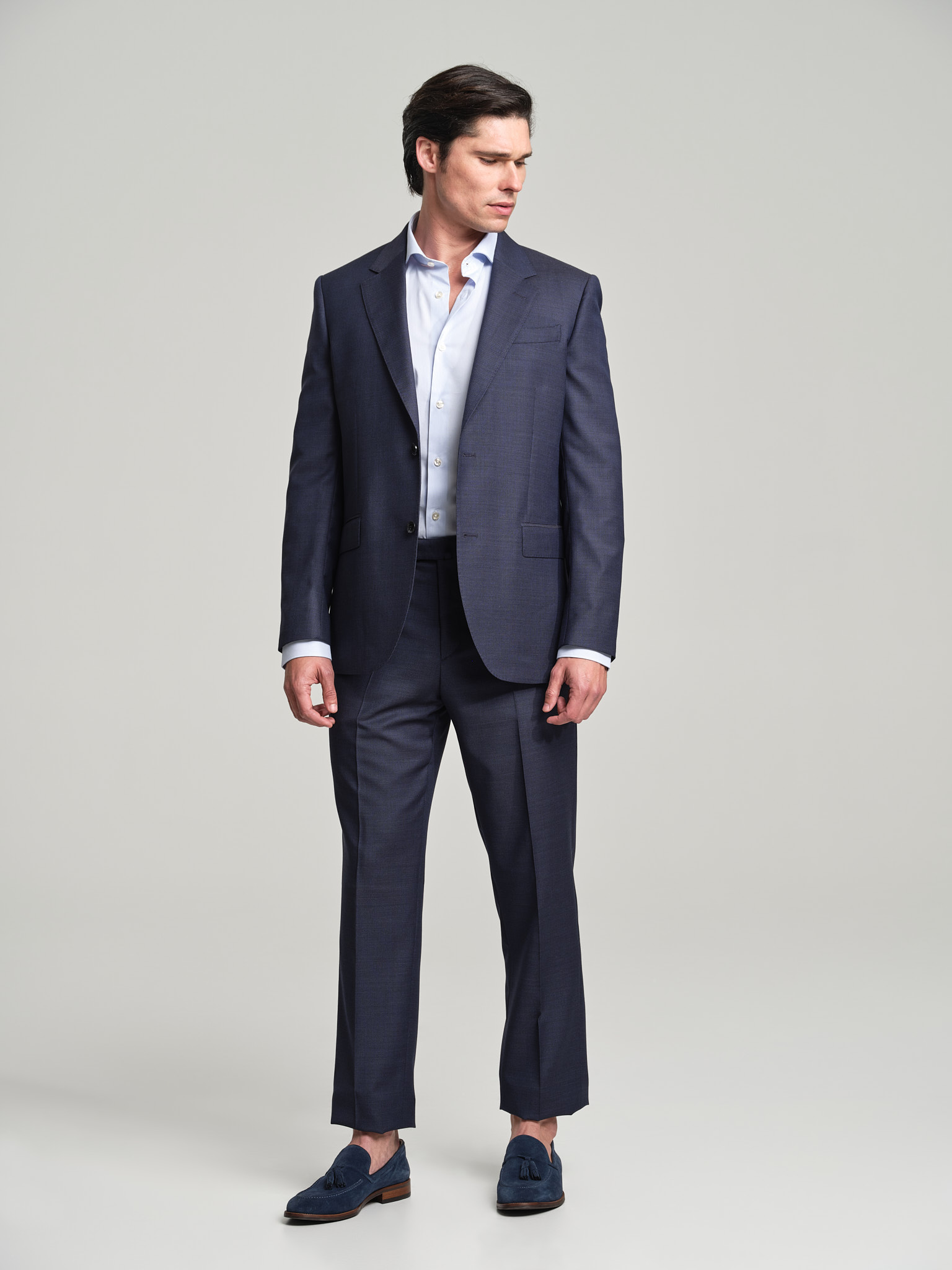 Suit Medium Blue Classic Man